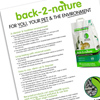 Back-2-Nature promotion material design
