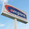 Empire retail pylon sign