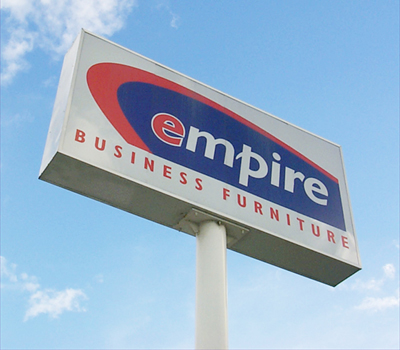 Pylon signage example