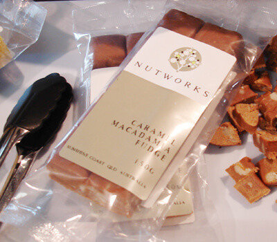 Nutworks confectionary cello packaging design